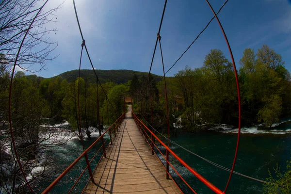 Martin Brod 'un Şelaleleri Una Ulusal Parkı, Bosna-Hersek' te