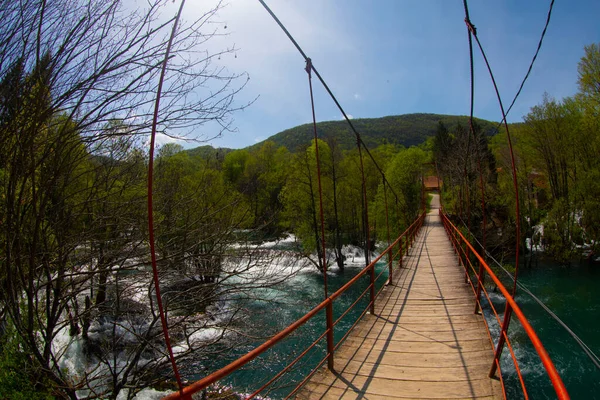 Martin Brod 'un Şelaleleri Una Ulusal Parkı, Bosna-Hersek' te
