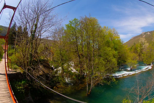 Martin Brod 'un Şelaleleri Una Ulusal Parkı, Bosna-Hersek' te