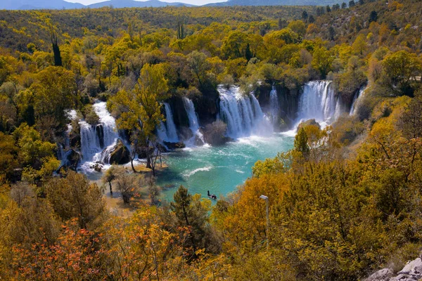 Kravice Vízesés Trebizat Folyón Bosznia Hercegovinában — Stock Fotó