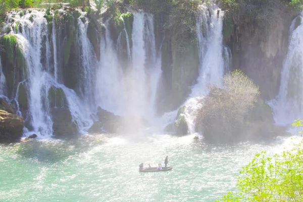 Kravice Vízesés Természet Csodája Bosznia Hercegovinában Kravice Vízesések Eredeti Nevén — Stock Fotó