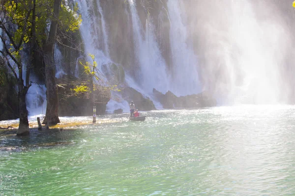 Kravice Falls Cud Natury Bośni Hercegowinie Krawickie Wodospady Pierwotnie Nazywane — Zdjęcie stockowe