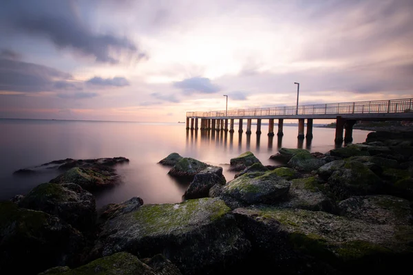 Florya Beach Long Exposure Beach — Stock Photo, Image