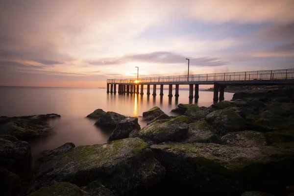 Stranden Florya Lång Exponering — Stockfoto