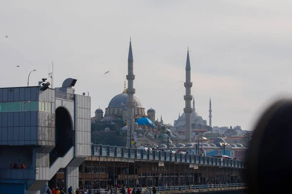 Πύργος Γαλατά Και Θέα Στην Κωνσταντινούπολη Τουρκία — Φωτογραφία Αρχείου