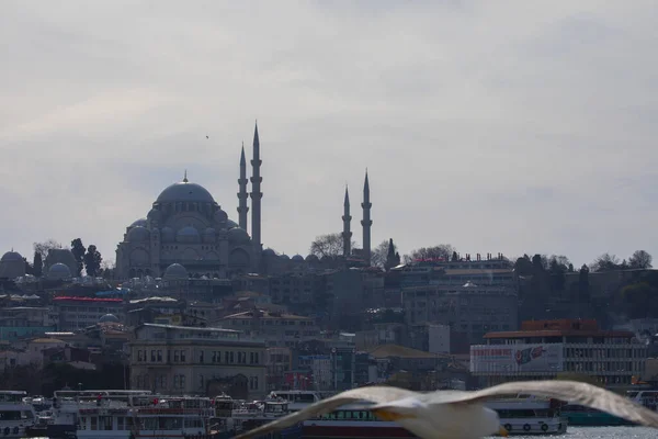Πύργος Γαλατά Και Θέα Στην Κωνσταντινούπολη Τουρκία — Φωτογραφία Αρχείου
