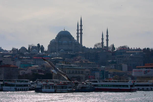 Galata Tower Istanbul View Turkey — стокове фото