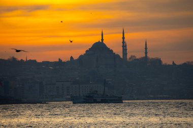 Başkent İstanbul silueti ve Süleyman Camii