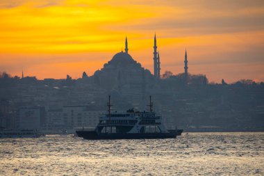 Başkent İstanbul silueti ve Süleyman Camii