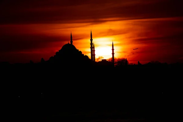 Metropolitan Istanbul Skyline Suleymaniye Mosque — Stock Photo, Image