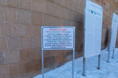 Tarihi Ani Harabeleri ve Kış Manzaraları, Kars, Türkiye