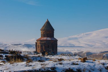 Tarihi Ani Harabeleri ve Kış Manzaraları, Kars, Türkiye