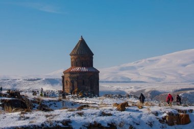 Tarihi Ani Harabeleri ve Kış Manzaraları, Kars, Türkiye