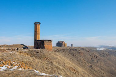 Tarihi Ani Harabeleri ve Kış Manzaraları, Kars, Türkiye