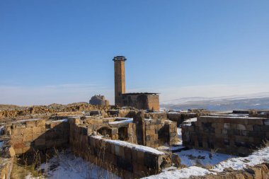 Tarihi Ani Harabeleri ve Kış Manzaraları, Kars, Türkiye