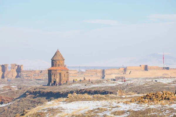 Ani Ruins Ani Ruinert Byområde Som Ligger Den Tyrkiske Provinsen – stockfoto