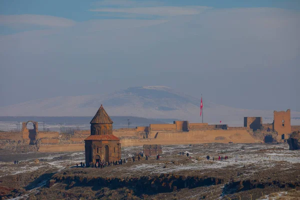 Ani Ruins Ani Ruined City Site Situated Turkish Province Kars — Stock Photo, Image