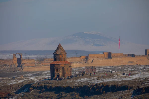 Ruinas Ani Ani Una Ciudad Ruinas Situada Provincia Turca Kars — Foto de Stock