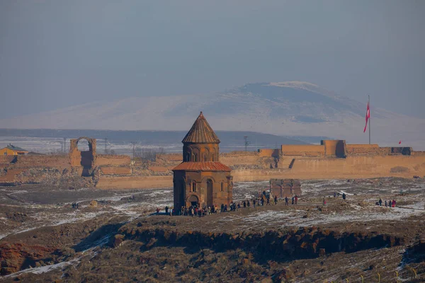 Ani Ruins Ani Ruined City Site Situated Turkish Province Kars — Stock Photo, Image