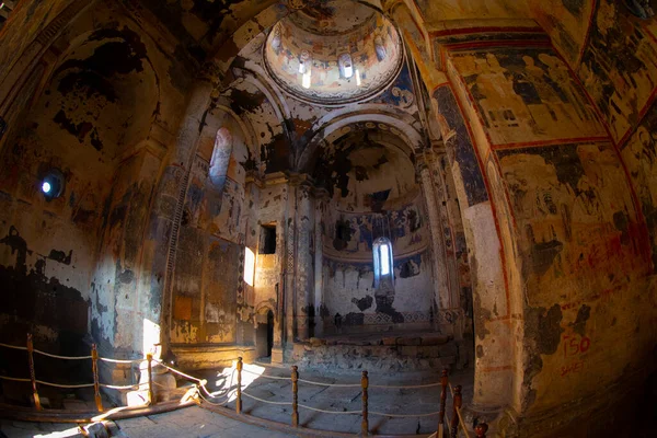 Carhedral Fethiye Mosque in Ani. Ani is a ruined medieval Armenian city now situated in the Turkey\'s province of Kars and next to the closed border with Armenia. Ani is a UNESCO World Heritage Site.