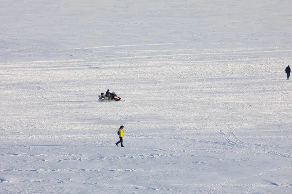 Devil Castle Ardahan, cildir lake and snow.