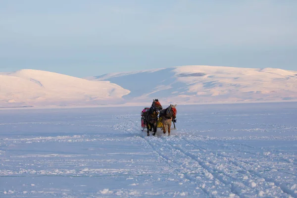 Devil Castle Ardahan, cildir lake and snow.