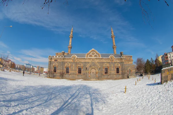 Kars Slott Och Stadens Centrum Kars Turkiet — Stockfoto