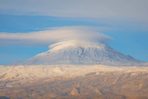 Ishak Paşa Sarayı Mount Pain View Dogubeyazt Türkiye — Stok fotoğraf