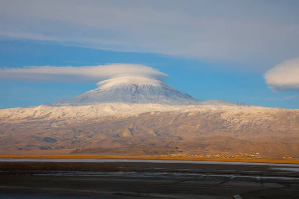 Ishak Pascha Palast Und Mount Pain View Dogubeyazt Türkei — Stockfoto