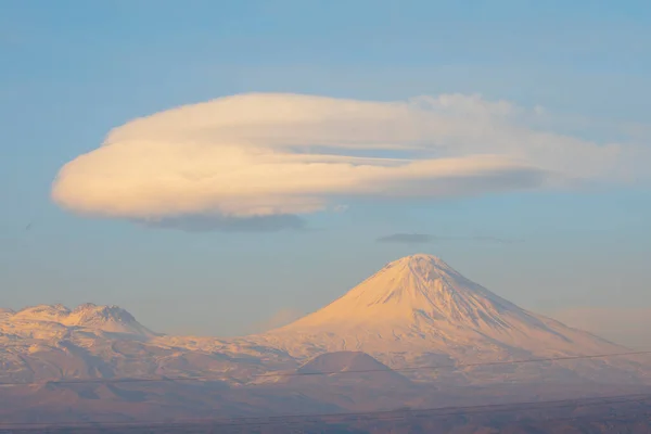 Ishak Paşa Sarayı Mount Pain View Dogubeyazt Türkiye — Stok fotoğraf