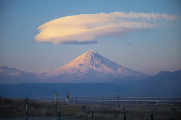 Ararat Montanha Pequena Grande Ararat Montanha — Fotografia de Stock