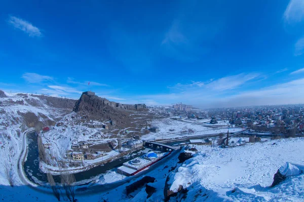 Kars Şatosu Kars Şehir Merkezi — Stok fotoğraf