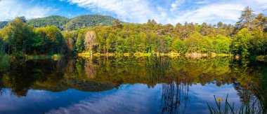 Tesvikiye 'de ağaçlarla çevrili Türkiye, Yalova, Dipsiz Gölü