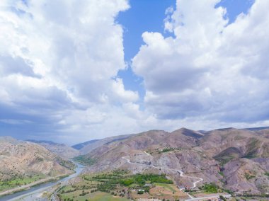 Elaz, Palu bölgesi, hava manzaralı.
