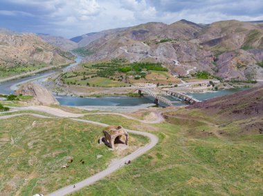 Elaz, Palu bölgesi, hava manzaralı.