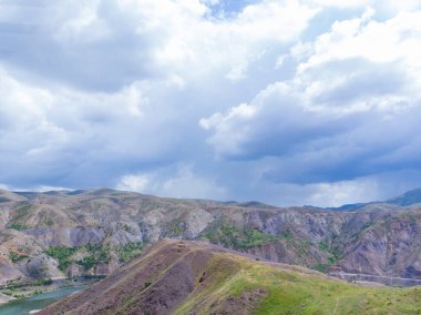 Elaz, Palu bölgesi, hava manzaralı.