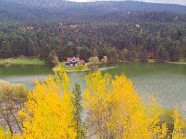 Golcuk Gölü, Bolu şehir merkezinin 13 km güneyinde bulunan yapay göl..