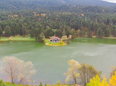 Golcuk Gölü, Bolu şehir merkezinin 13 km güneyinde bulunan yapay göl..
