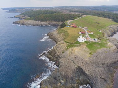 Sinop 'tan Nceburun deniz fenerinin hava görüntüsü