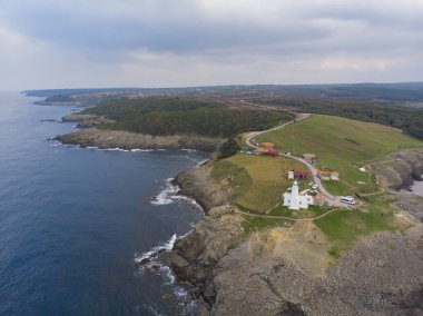 Sinop 'tan Nceburun deniz fenerinin hava görüntüsü