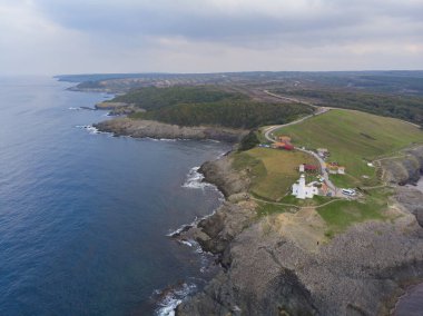Sinop 'tan Nceburun deniz fenerinin hava görüntüsü
