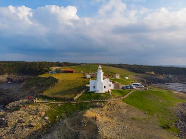Sinop 'tan Nceburun deniz fenerinin hava görüntüsü