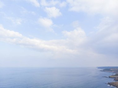 Sinop 'tan Nceburun deniz fenerinin hava görüntüsü