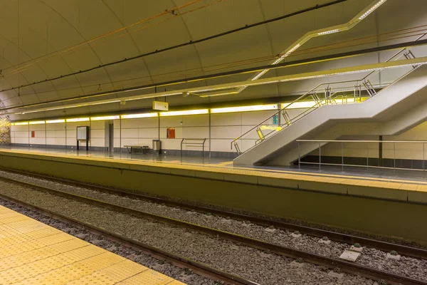 Metrospoorwegen Leeg Station — Stockfoto