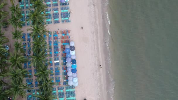 Vue Aérienne Bang Saen Beach Chonburi Thaïlande — Video