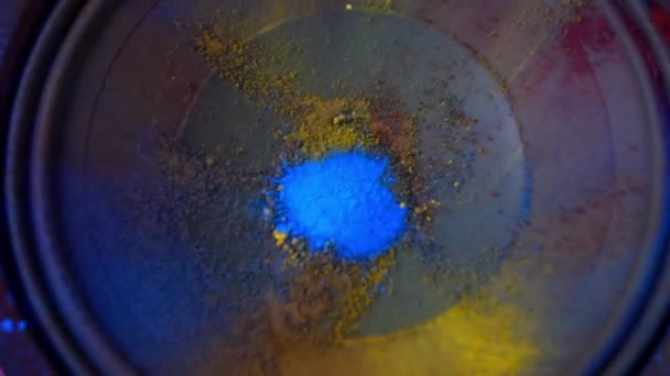 Powder Color Explosion Slow Motion — Stock Video