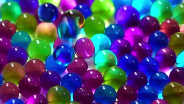 Buntes Wasserstoffgel Zeitlupe — Stockvideo