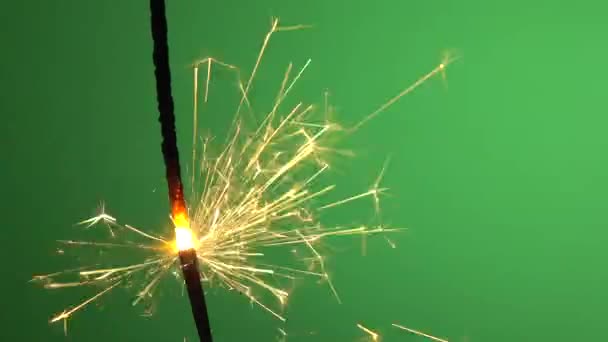 Feu Artifice Sur Fond Vert — Video