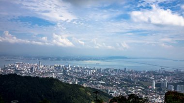 George Town Malezya Penang tepede üstten görünüm
