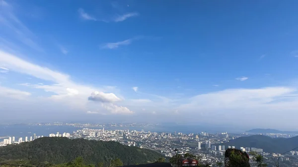 Top View George Town Penang Hill Malaysia — Stock Photo, Image